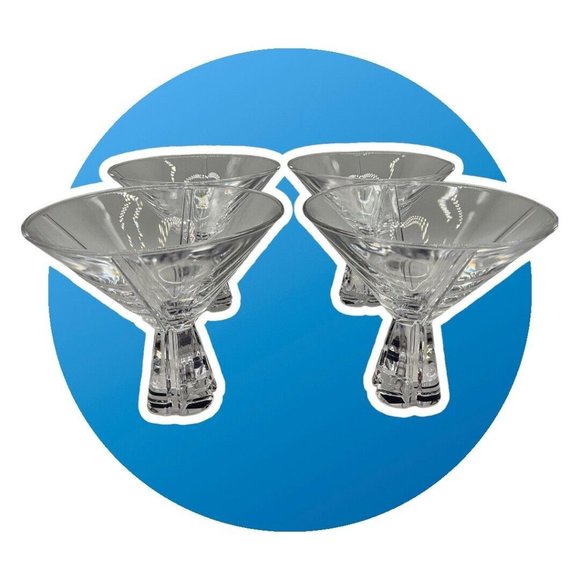 Mikasa Havana Collection Martini Glasses Lead Crystal Made in Germany - Picture 6 of 16